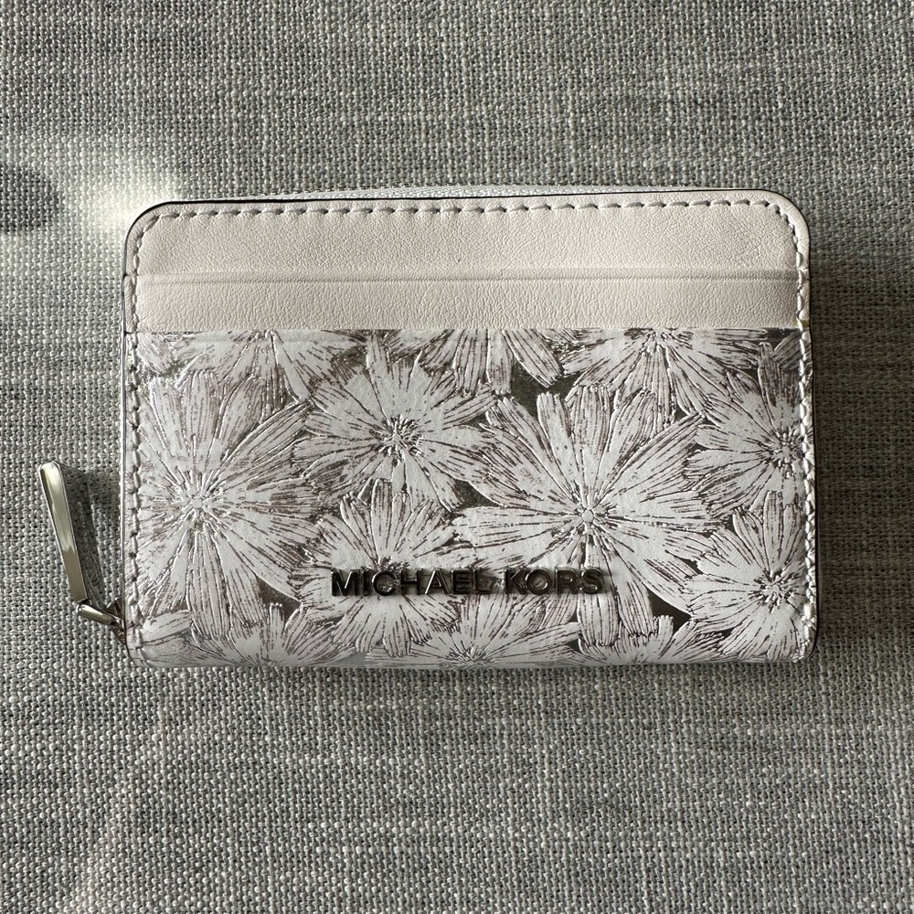Michael Kors Floral Zip Wallet - Never Used!